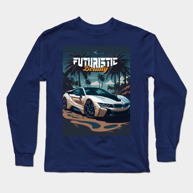 Futuristic Beauty Long Sleeve T-Shirt by By_Russso